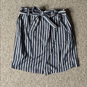 Striped Wrap Skirt